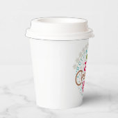 クリスマスはホットチョコレートのキスを願う 紙コップ (右)