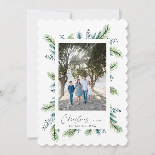 クリスマスはボホ・スプルースとモミに祈る シーズンカード (正面)