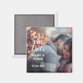 クリスマスはマグネットカップルの日付結婚を保存 マグネット (正面/裏面)