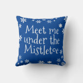 クリスマスはミスタントグリーンの下で私に会う クッション (裏面)