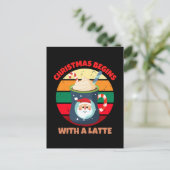 クリスマスはラテから始まる ポストカード (スタンド正面)