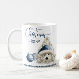 クリスマスはラフ、犬派のクリスマス·ワンちゃん コーヒーマグカップ