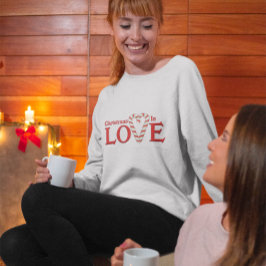 クリスマスはラブキャンディーケーンハート Tシャツ