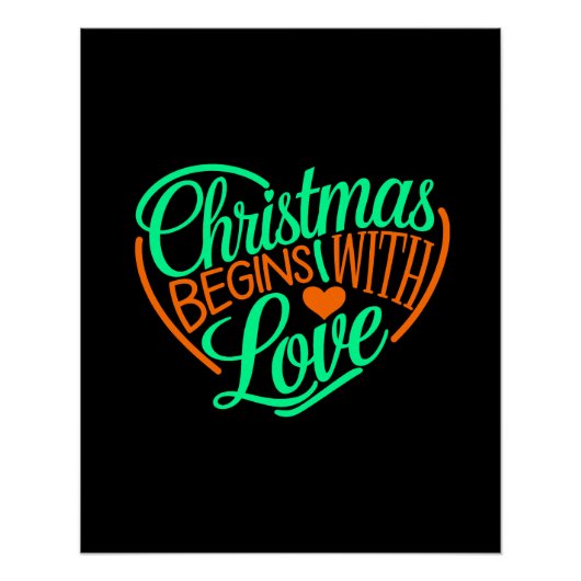 クリスマスはラブデジタルアートで始まるデザイン ポスター (正面)