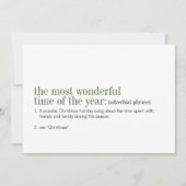 クリスマスは一年で最も素晴らしい時期 シーズンカード (正面)