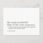 クリスマスは一年で最も素晴らしい時期 シーズンポストカード (正面)