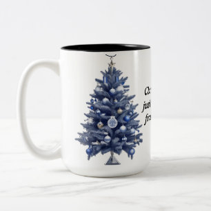 クリスマスは一日だけじゃない、心の枠だ ツートーンマグカップ
