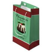 "クリスマスは不足分です従ってあなたのプディングを満喫して下さい! " スモールペーパーバッグ (正面アングル)