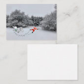 クリスマスは中止　メモカード ノートカード (正面/裏面)