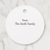 クリスマスは人を甘く扱う フェイバータグ (裏面)