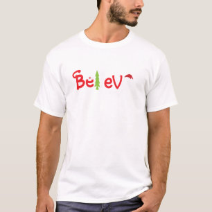 クリスマスは信じるもの おかしい Tシャツ