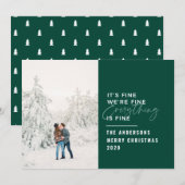 クリスマスは全て素晴らしタイポグラフィ写真 シーズンカード (正面/裏面)