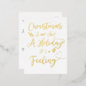 クリスマスは単なる休日ではない感じか 箔シーズンポストカード (正面/裏面)