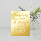 クリスマスは単なる休日ではない感じか 箔シーズンポストカード (立ち正面)