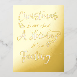クリスマスは単なる休日ではない感じか 箔シーズンポストカード