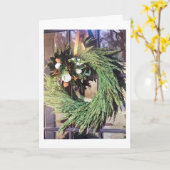 クリスマスは友達に祈る カード (黄色い花)