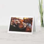 クリスマスは友達の思い出や思い出をもたらす カード (正面)