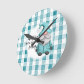 クリスマスは季節ではない感じよ ラウンド壁時計 (傾斜)