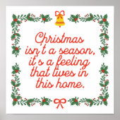 「クリスマスは季節ではない、それは過感じ休だ ポスター (正面)