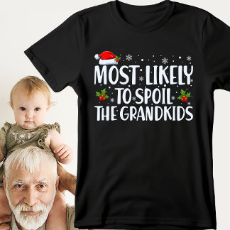 クリスマスは孫を台無しにしかねないおもしろい Tシャツ