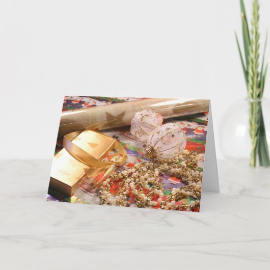 クリスマスは完全に包まれた上がります! シーズンカード (正面)