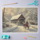 クリスマスは家に帰る 薄葉紙 (クラフト)