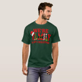 クリスマスは家族の幸せなクリスマスアパレルギフトだった Tシャツ (正面フル)