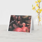 クリスマスは家族の思い出と思い出をもたらす カード (黄色い花)