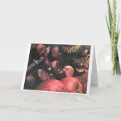 クリスマスは家族の思い出と思い出をもたらす カード (正面)