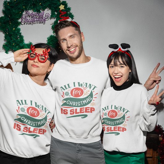 クリスマスは寝たいだけだ スウェットシャツ