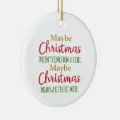 クリスマスは店来から来ないかも セラミックオーナメント (右)