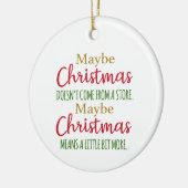 クリスマスは店来から来ないかも セラミックオーナメント (左)