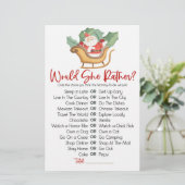 クリスマスは彼女はむしろ赤ちゃんシャワーのゲーム 便箋 (スタンド正面)