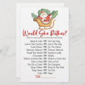 クリスマスは彼女はむしろ赤ちゃんシャワーのゲーム 便箋 (正面/裏面)