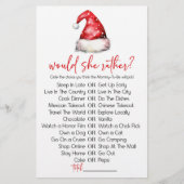 クリスマスは彼女はむしろ赤ちゃんシャワーのゲーム 便箋 (正面)