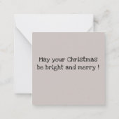 クリスマスは恋に走る ノートカード (裏面)