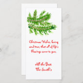 クリスマスは愛と真実を願う。ホリデーカード シーズンカード (正面/裏面)