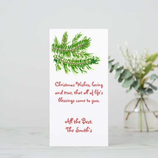 クリスマスは愛と真実を願う。ホリデーカード シーズンカード (スタンド正面)