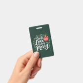 クリスマスは愛を教え、楽しく過ごそう クリスマスの先生 バッジ (手持ち)