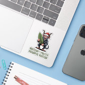 クリスマスは抹茶よりクランプスのクラトムで Funny シール (ノートパソコンとiPhone)