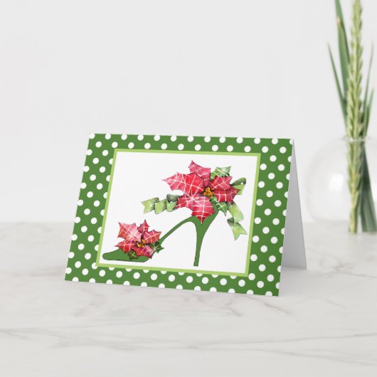 クリスマスは挨拶状に蹄鉄を打ちます シーズンカード (正面)