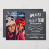 クリスマスは政治的に正しくないチョークで目覚めた シーズンカード (正面/裏面)