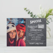 クリスマスは政治的に正しくないチョークで目覚めた シーズンカード (スタンド正面)