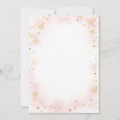 クリスマスは方法に小さなクッキーを振りかけたベビー 招待状 (裏面)