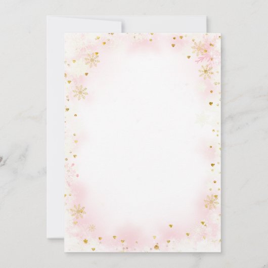 クリスマスは方法に小さなクッキーを振りかけたベビー 招待状 (裏面)