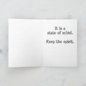 クリスマスは日付カードの黒帯サンタではないです シーズンカード (内部)