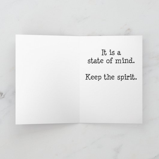 クリスマスは日付カードの黒帯サンタではないです シーズンカード (内部)