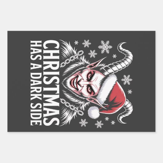 クリスマスは暗い ラッピングペーパーシート (正面)