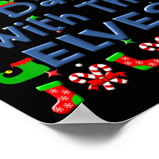 クリスマスは最も小妖精や小人家族と踊る可能性が高い ポスター (角)