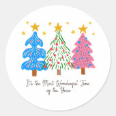 クリスマスは最高に素晴らしい時間だ ラウンドシール (正面)